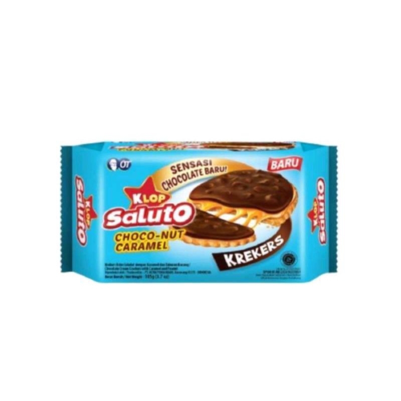 KLOP SALUTO CHOCO-NUT CARAMEL BISKUIT KREKERS