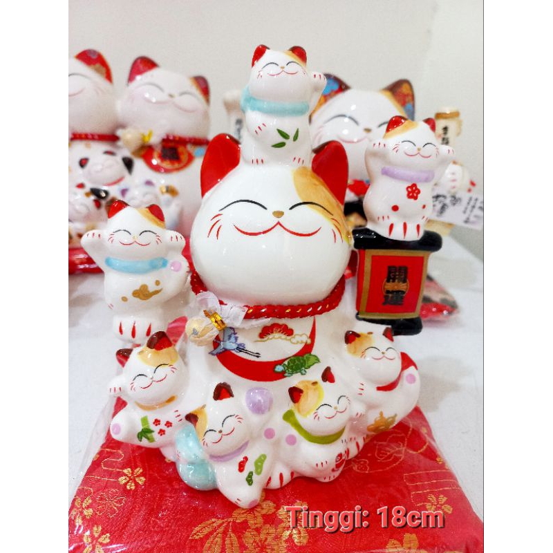 Manekineko Keramik Minor Defect / Neko Ceramic Defect Sale / Kucing Hoki Keramik Obral / Pajangan Kucing Keramik / Maneki Neko Taiwan