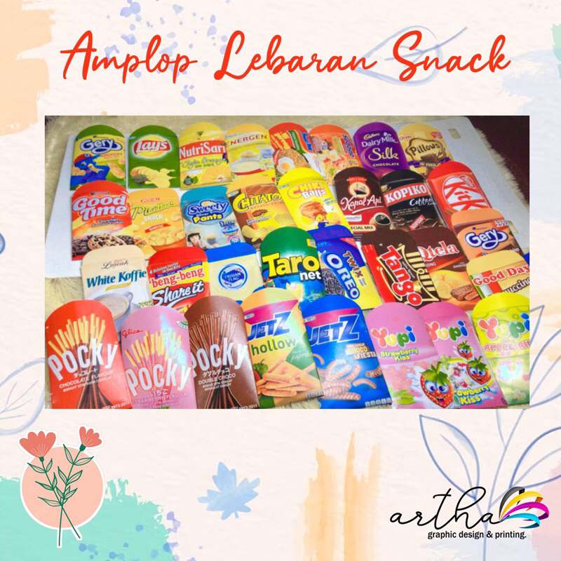 

[ 1PACK ISI 10pcs ] AMPLOP / ANGPAU LEBARAN UNIK SNACK