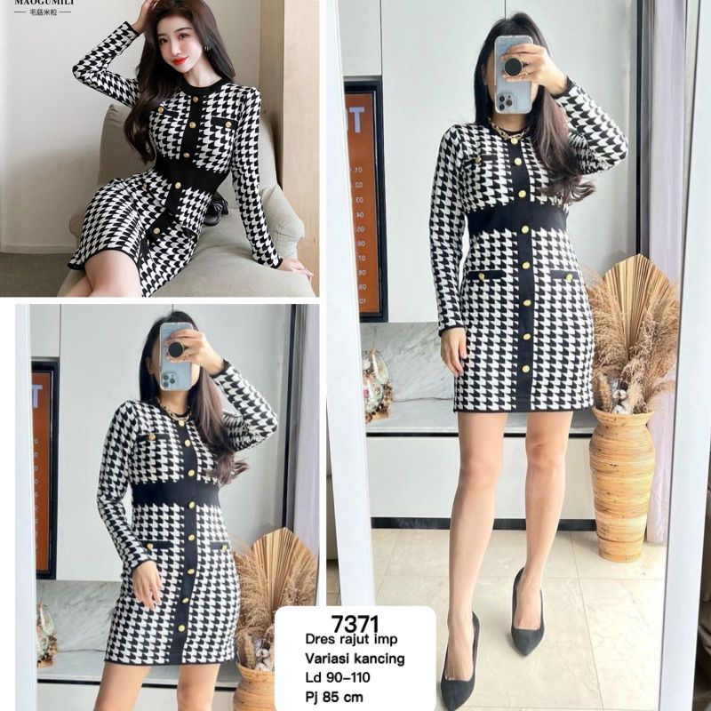 Dres rajut premium import MV-7371 import