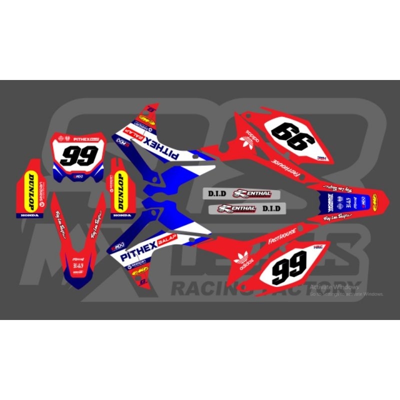 Decal Custome Crf 250 R Premium Limited Decals