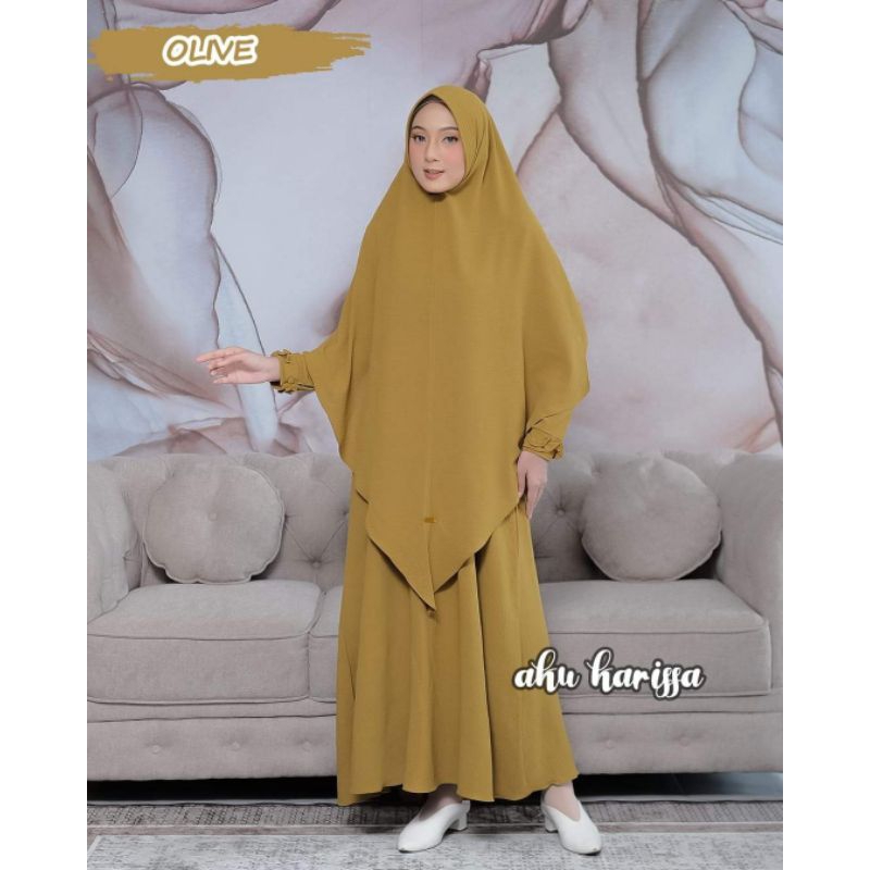 SET GAMIS NURLIANI ORI AKU KARISSA DRESS MUSLIMAH KEKINIAN GAMIS SYARI LEBARAN TERBARU