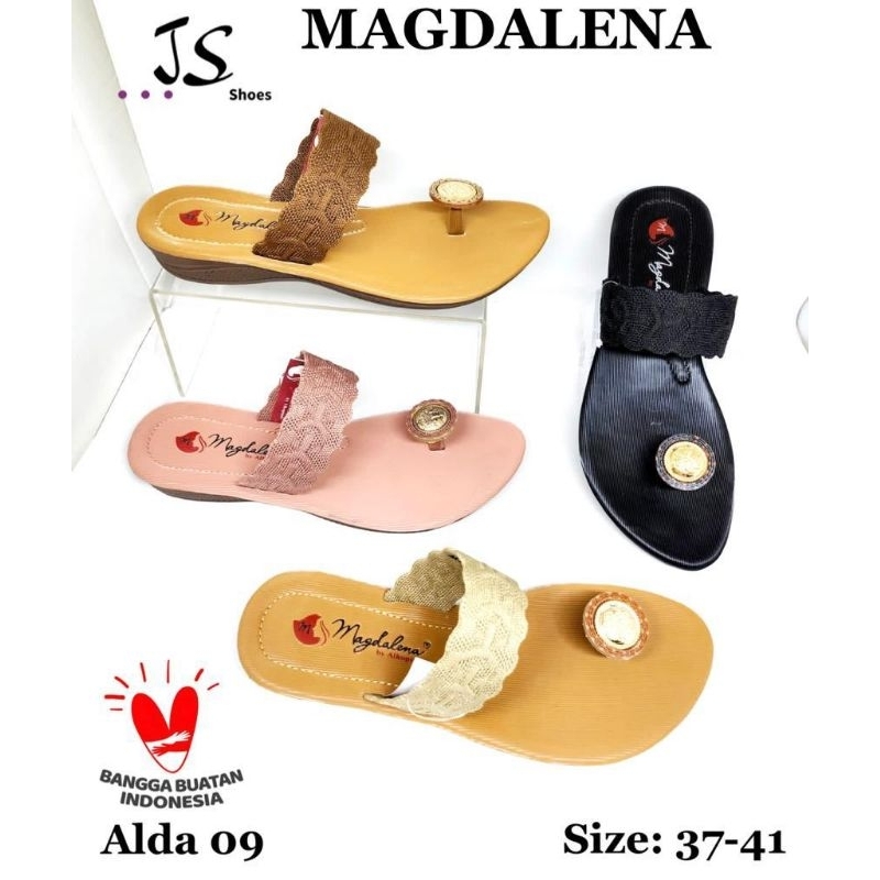MAGDALENA ALDA 09 - SANDAL JEPIT JEMPOL CASUAL WANITA DEWASA MERK MAGDALENA