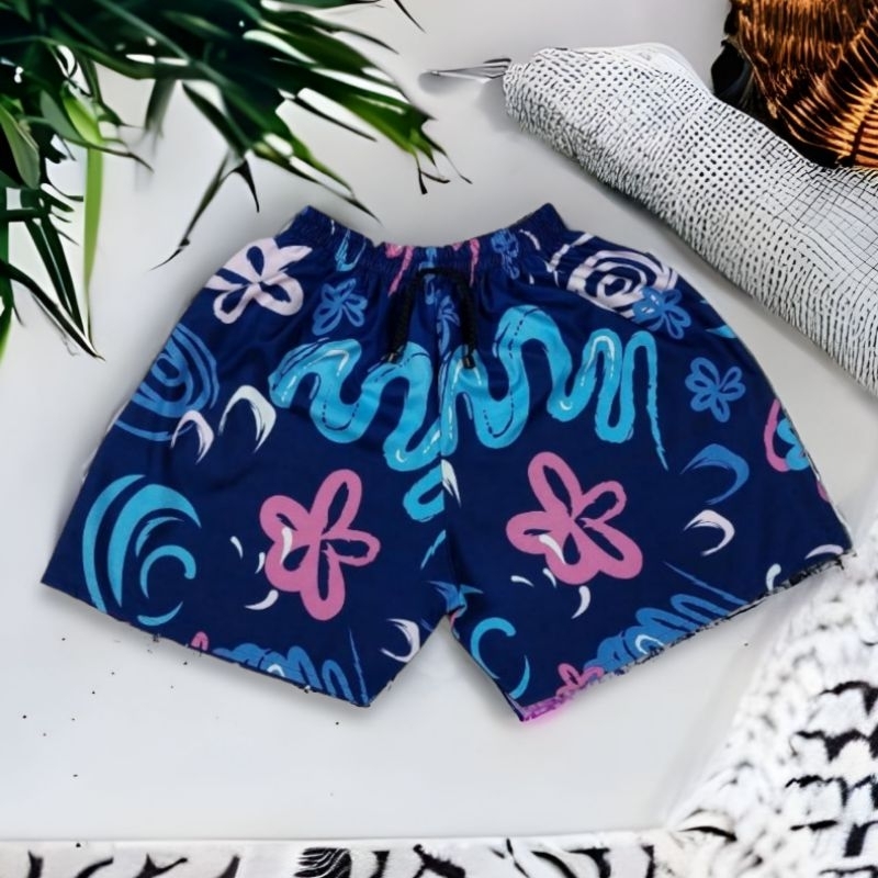 Celana Kolor Boxer Pendek Unisex Pria Wanita Dewasa Motif Polos All Size