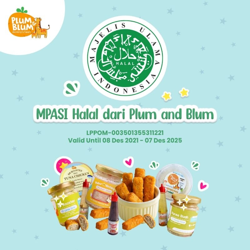 Plumandblum Plum &amp; Blum MPASI Baby BB Booster Rice 200 gram Single Double Protein/ Beras Nutrisi Plum and Blum