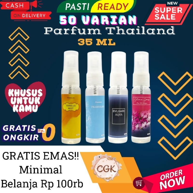 PARFUM WANITA 35ML TAHAN LAMA/ PARFUM PRIA TAHAN LAMA / PARFUME / MINYAK WANGI