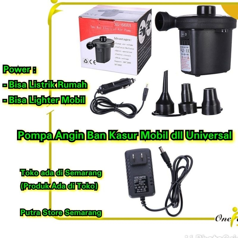 Pompa angin Elektrik kasur Mobil dll Colokan listrik dan mobilAir pump electric