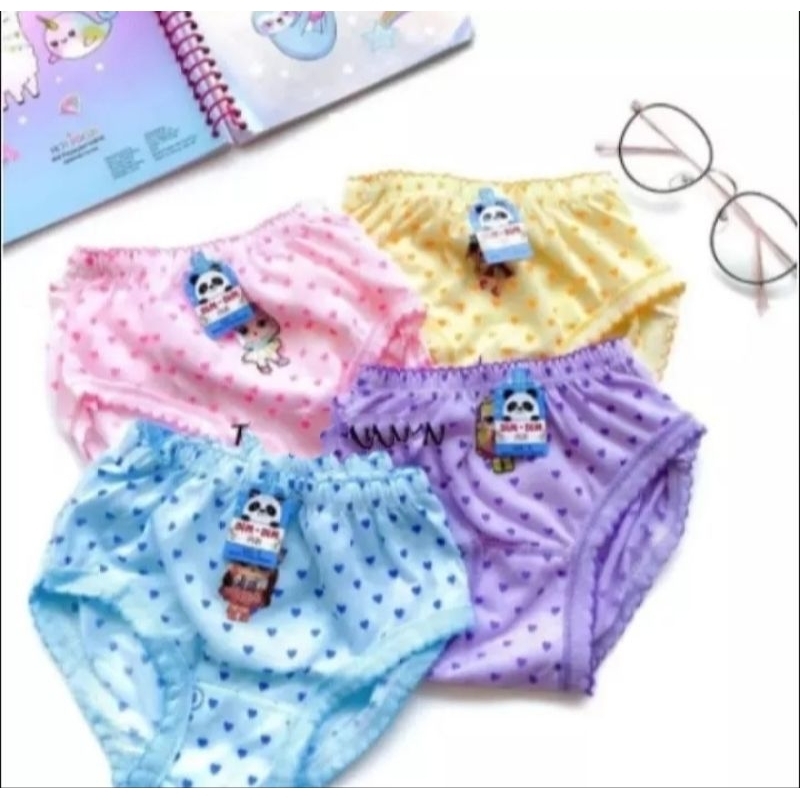 12 pcs / 1 lusin celana dalam anak perempuan termurah/ Celana dalam anak wanita lusinan / celana dal