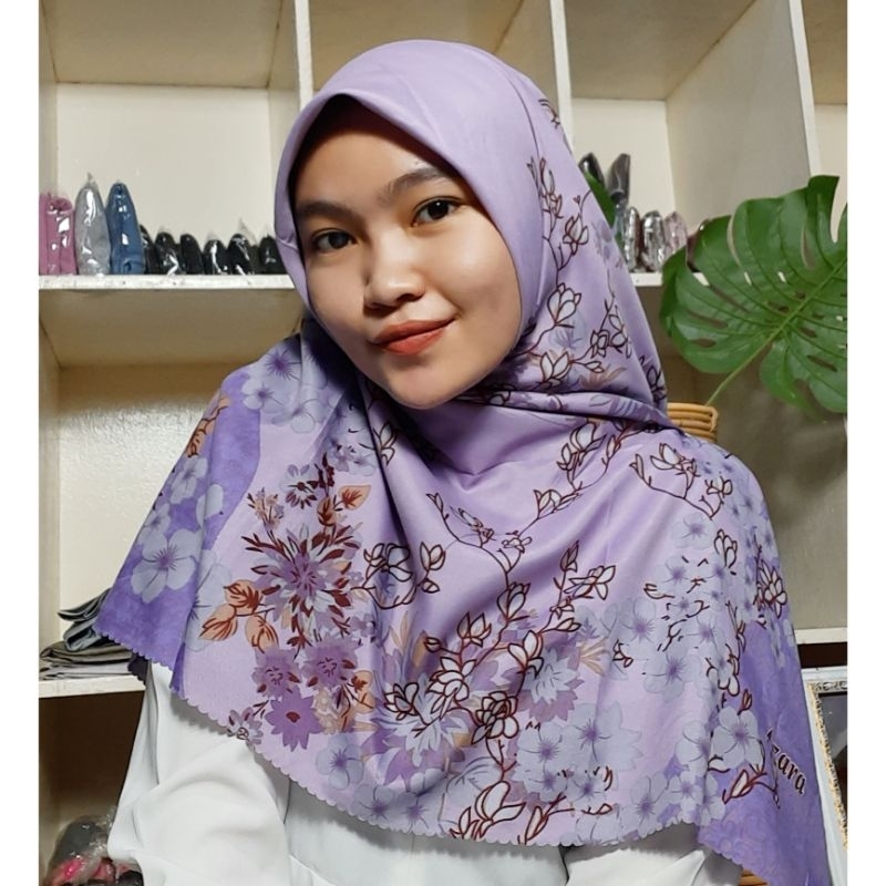 Hijab voal motif segi4 110x110