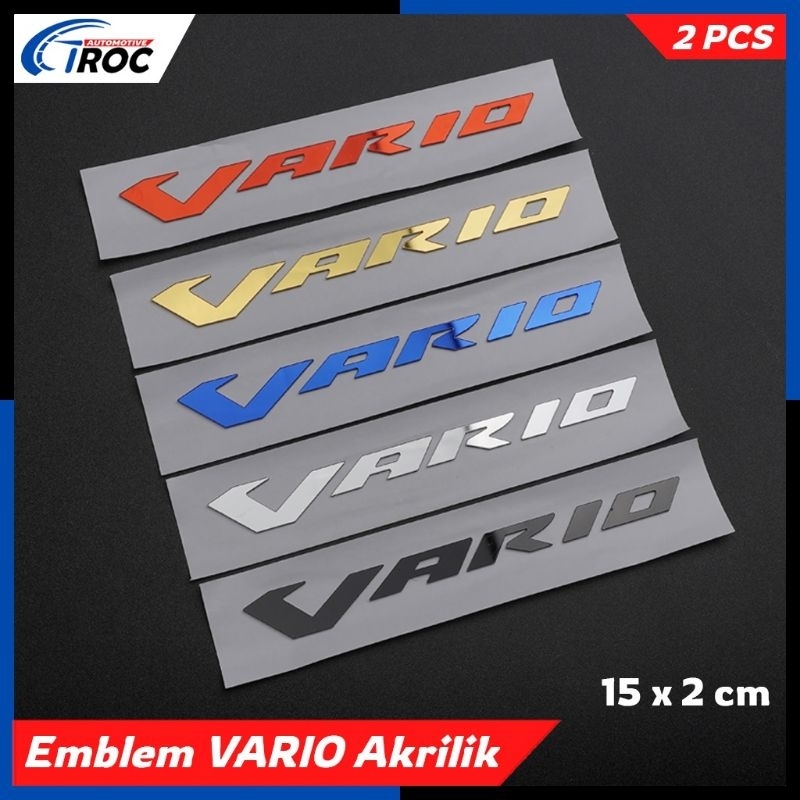 STICKER TIMBUL EMBLEM LOGO VARIO 3D EMBLEM MOTOR HONDA VARIO