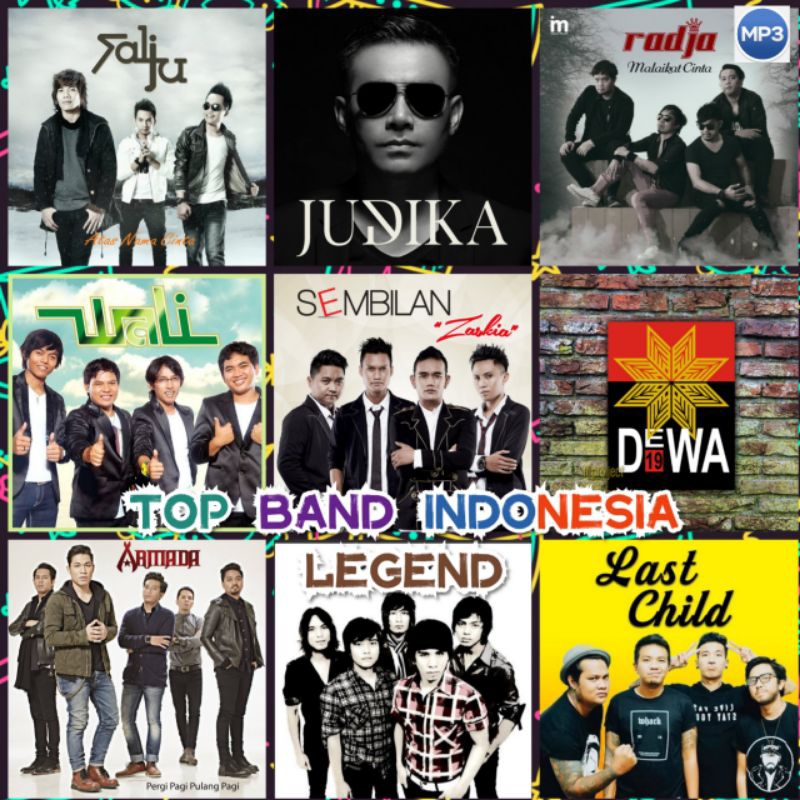 Kaset Mp3 Lagu Band Indonesia Vol. 2 Terpopuler Terlaris - Kaset CD Original Lagu Pop Indonesia Sepa