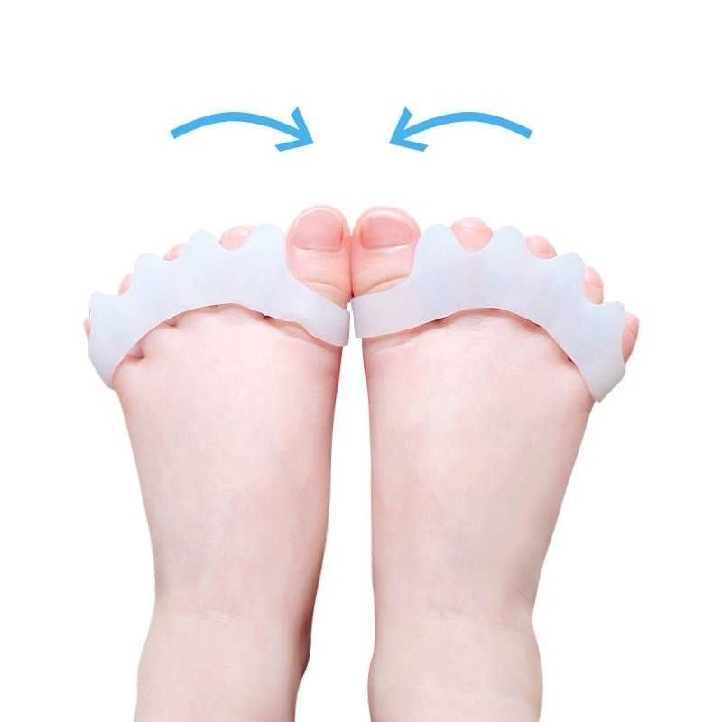 NIDETX Pemisah Jari Kaki Silikon Toe Separator Corrector 2 PCS - ND02