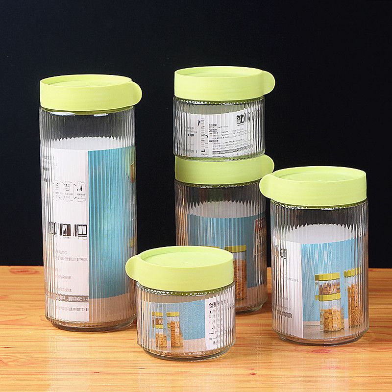 Toples Kaca Set Garis Vertikal