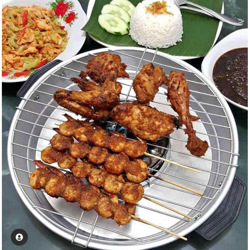 Happy Griil,Pemanggang BBQ Sosis,Panggangan putar