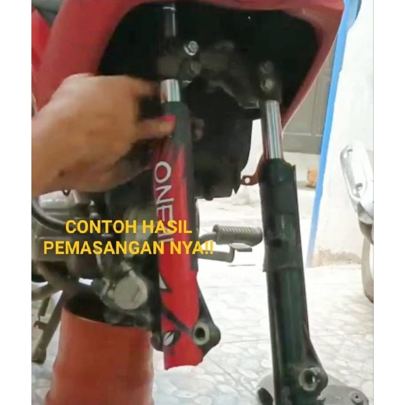 baut baud stang segitiga untuk ceper jadi turun shock depan Baut downsize pnp tinggal pasang