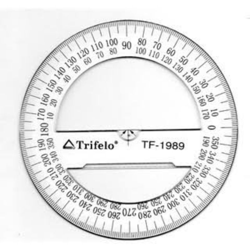 Penggaris Busur 360 derajat Trifelo TF-1989