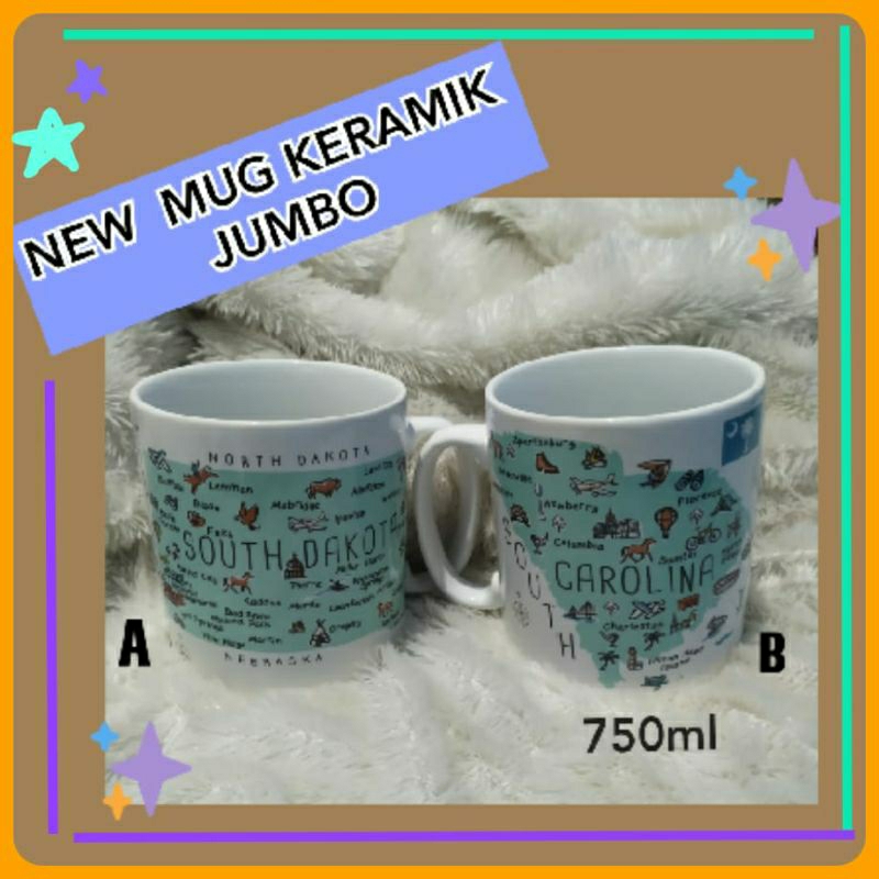New Mug Keramik Jumbo 750ml