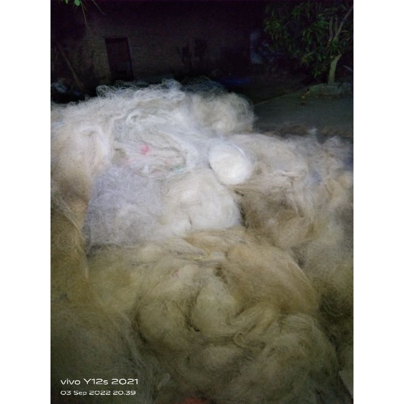 media filter jaring bekas nelayan urai