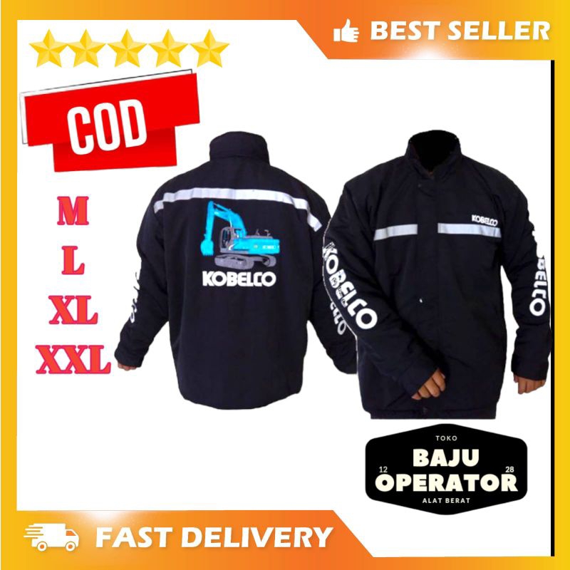 Jaket excavator Kobelco / Jaket Kobelco / Jaket parasut Kobelco