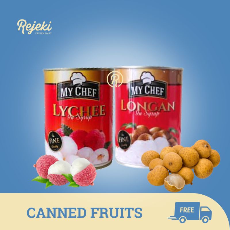 

My Chef Longan Lychee 565g - Rejeki Frozen Mart