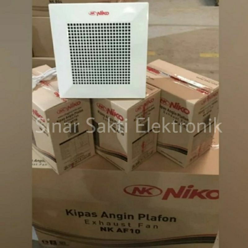 Exhaust Fan Niko Kipas Plafon 10&quot; 10 Inch Angin Hisap Ceiling NK AF10 Promo Malang