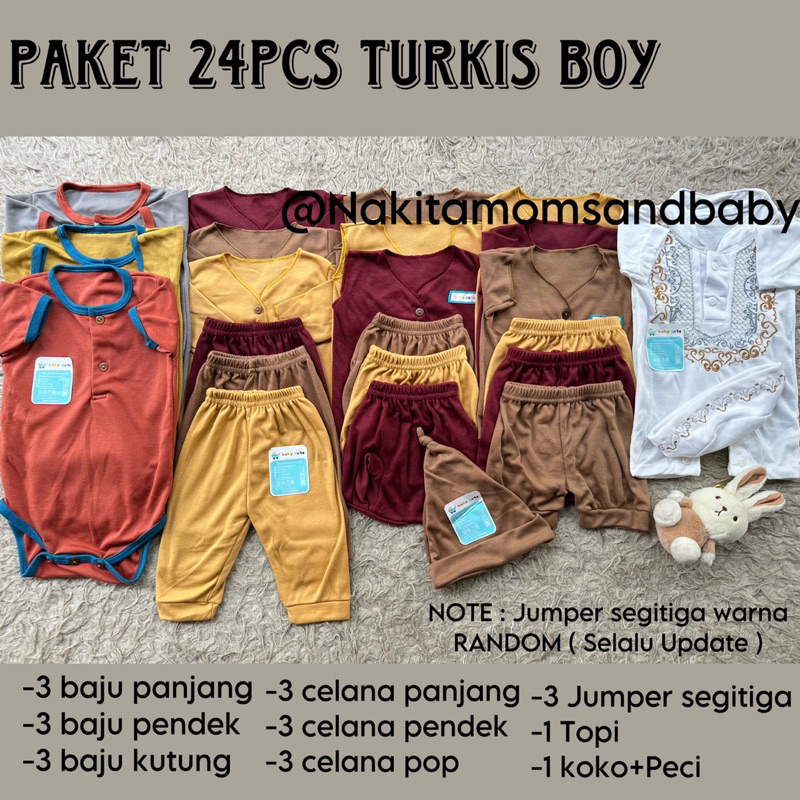 Paket Platinum Perlengkapan Baju Bayi celana kado jumper singlet sarung tangan topi baru lahir dan Jumbo SNI 30pcs Promo 8.8