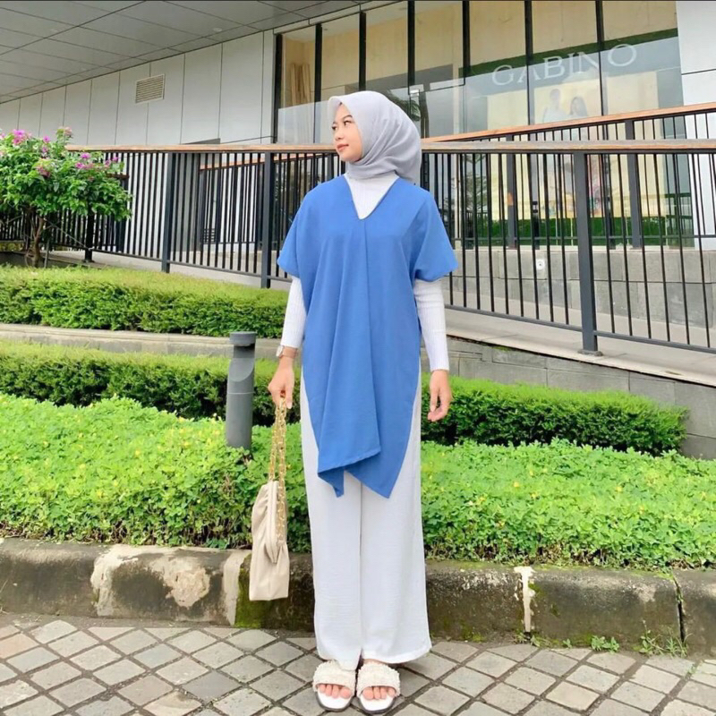 LONG SQUARE NAGITA CRINKLE AIRFLOW / ATASAN CRINKLE / KAFTAN CRINKLE / ATASAN OVERSIZE