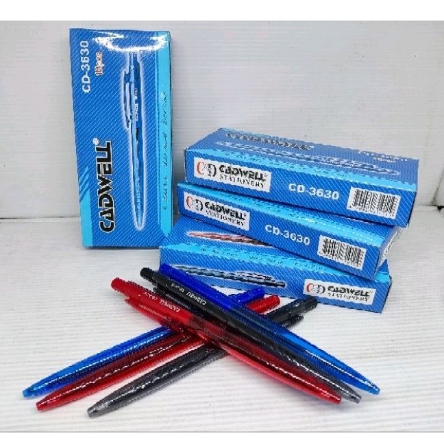 

pulpen/bulpen/ballpoin/pena standart klik/cetekan cadwell CD 3630, (1 lusin/12pcs)