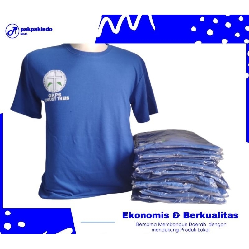 BAJU KAOS SERAGAM GEREJA GKPS LOGO LENGAN PENDEK PRIA WANITA PREMIUM DISTRO SIMALUNGUN