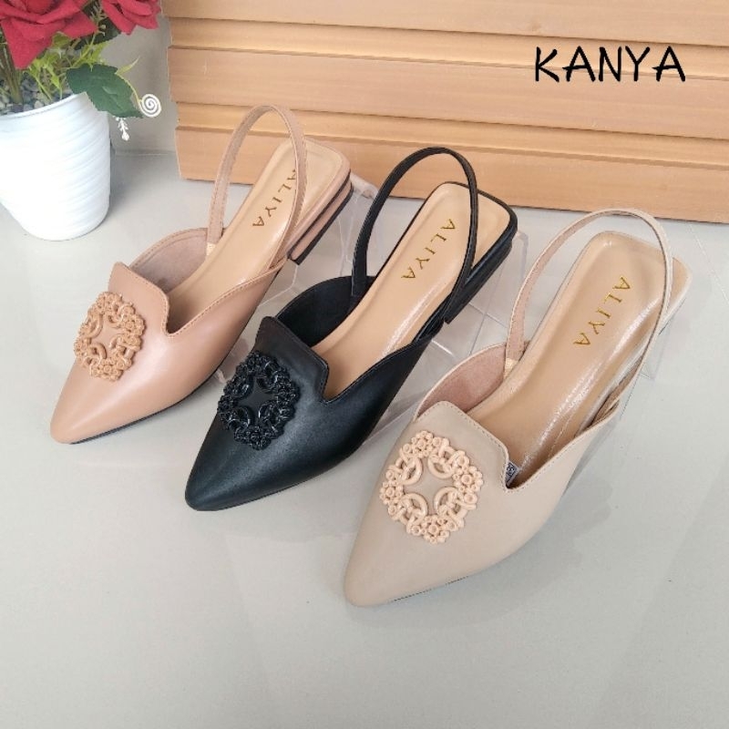 Aliya Kanya Mules Wanita heels/hak 2cm