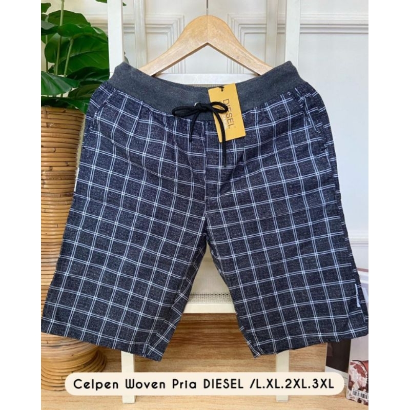 celana Woven Diesel Celana Pendek Diesel pria