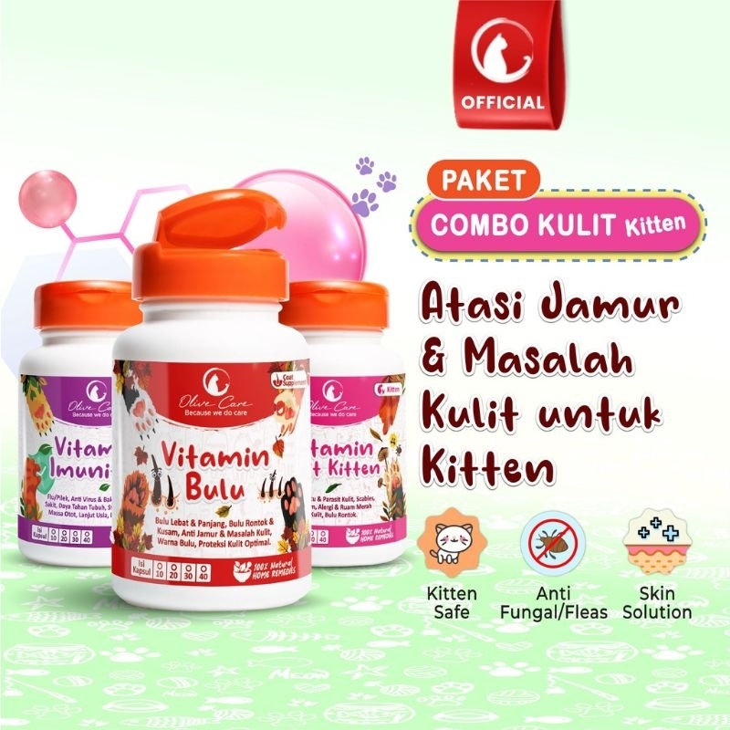 OLIVE CARE PAKET KOMPLIT VITAMIN  KULIT KITTEN
