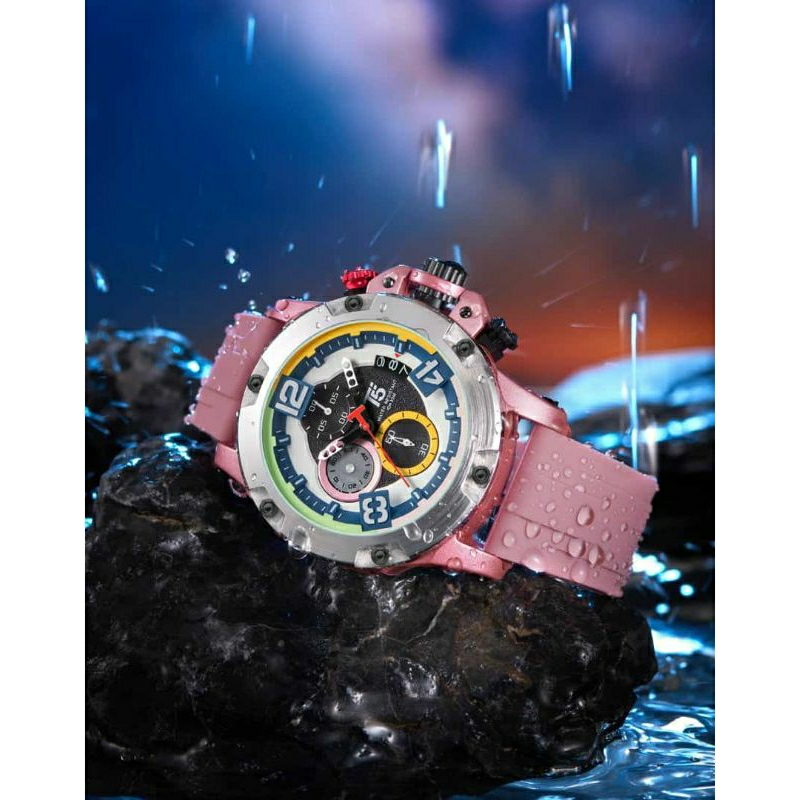 Jam Tangan Wanita Analog T5 H 3885G Original Chronograph / Jam Cewek / Jam Tangan T5 / Jam Analog / 