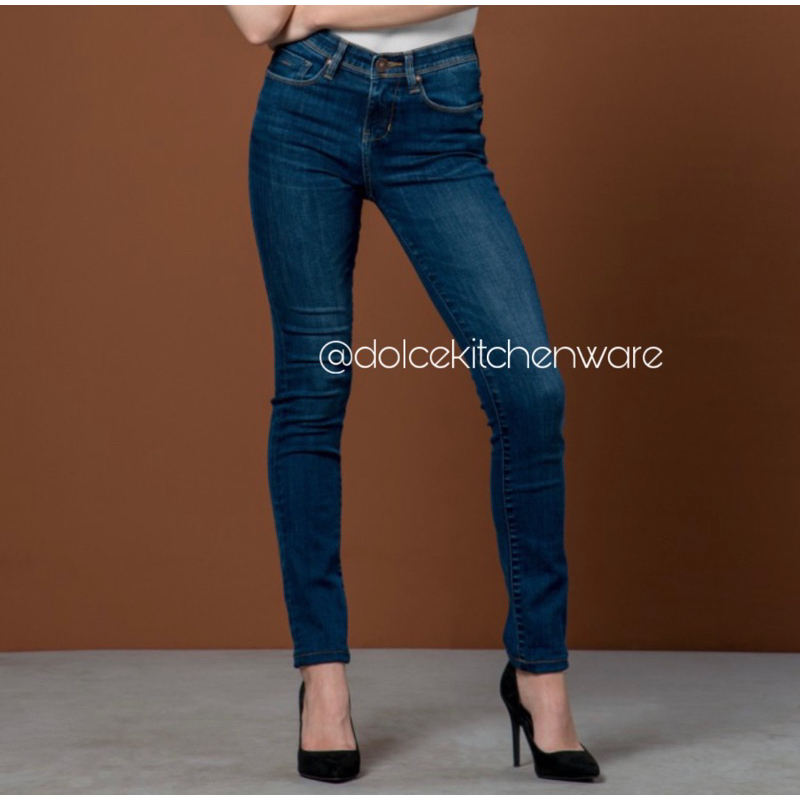 Celana Panjang  Wanita Jeans Refined Denim Skinny Fit Navy C2