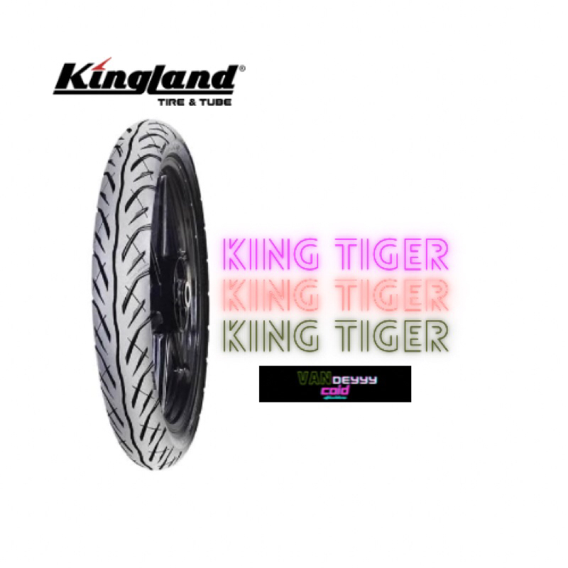 BAN LUAR MOTOR TUBLES TUBELLES KINGLAND TIGER UKURAN 80/90-14 TL VARIO MIO BEAT X-RIDE GENIO BAN MOT