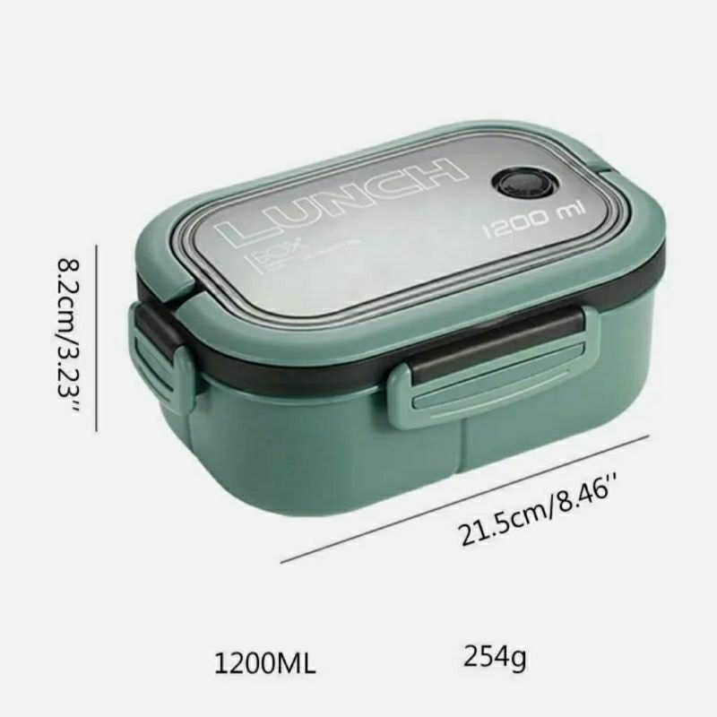 KD 1 Kotak Makan / Lunch Box Anti Tumpah Free Sendok Garpu / Lunch Box 3 Tingkat / Lunch Box 2 Tingkat 3 Sekat / Lunch Box 2 Sekat / Tempat Makan Set 3 IN 1 Lunch Box Jerami