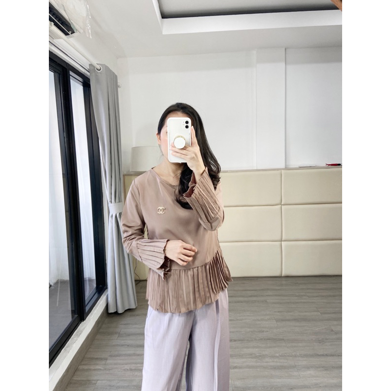 blouse atasan fashion muslim / long sleeve wanita