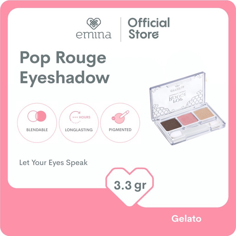 EMINA POP ROUGE PRESSED EYESHADOW EYE SHADOW