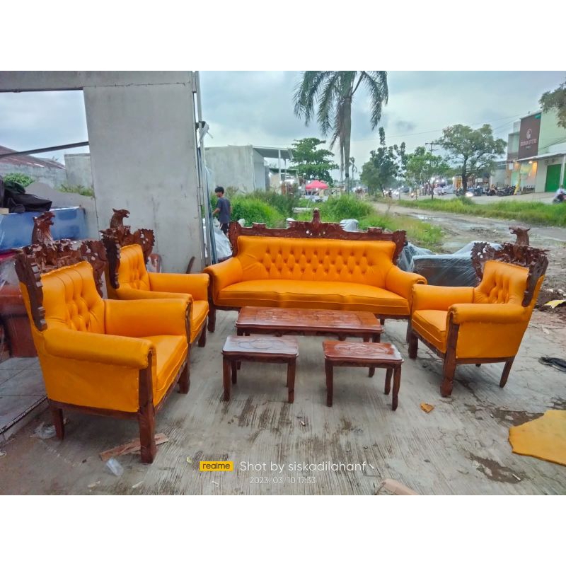 Kursi Jati Romawi Garuda/Sofa Garuda Asli jati jepara