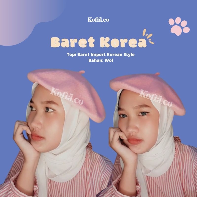 TOPI BARET IMPORT KOREAN STYLE