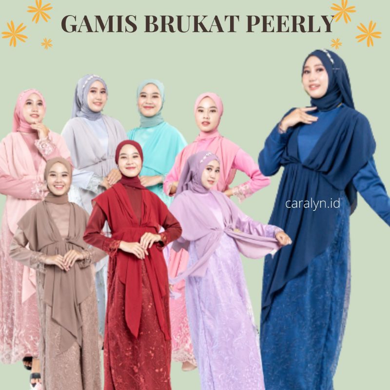 SUPER SALE GAMIS TERBARU MUSLIMAH TERBARU KONDANGAN LEBARAN REMAJA PEERLY