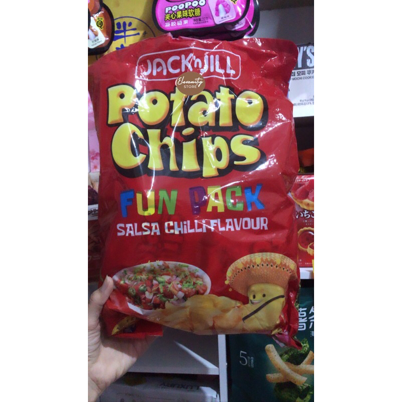Jack N Jill Potato Chips Chiki Chili Salsa Flavour ECER