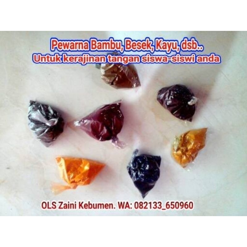 

Pewarna Bambu Besek kayu 100 gram, untuk Prakarya kerajinan tangan siswa