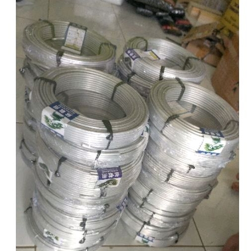 Kawat Alumunium, Kawat Bonsai Putih ecer pesanan khusus 1/4 roll