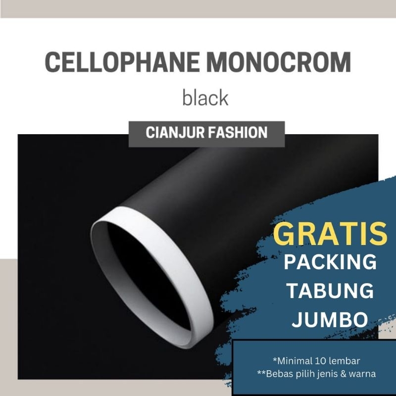 

KRTAS BUKET CELLOPHANE MONOCROM
