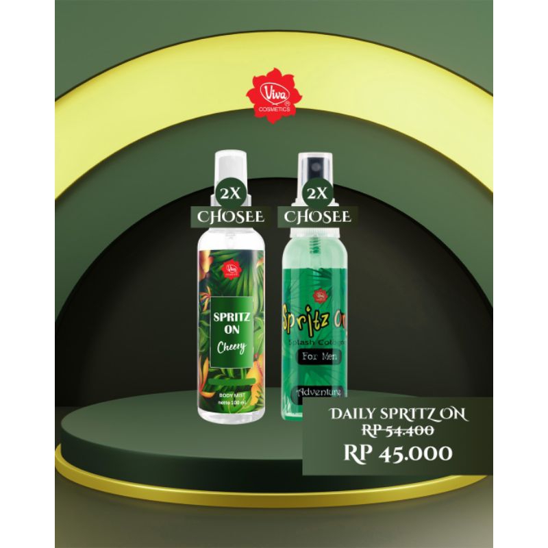 Paket 2 Viva Spritz On (Old) Men _(bisa pilih varian)_2 Viva Spritz On (New) Women _(bisa pilih varian)_ Viva