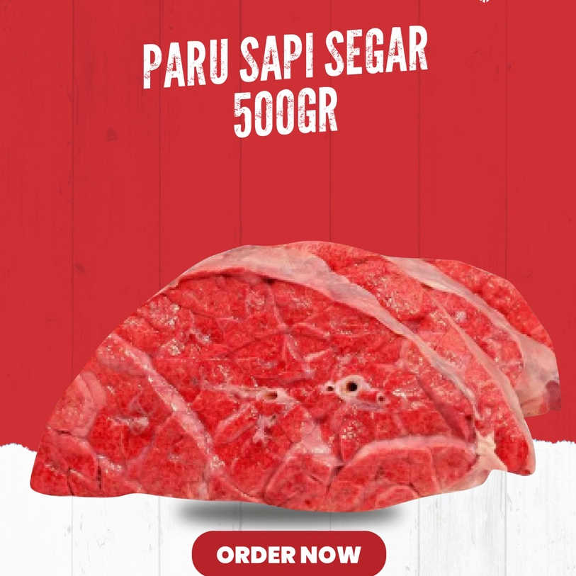 

Ternakmart Paru Sapi Segar 500gr Masakan Harian