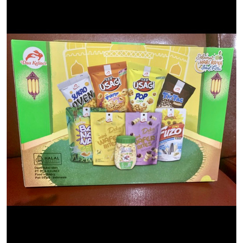 Hampers Lebaran Dua Kelinci Paket Parcel Lebaran Dua Kelinci isi 9 DEKA USAGI SUKRO TIKTAK