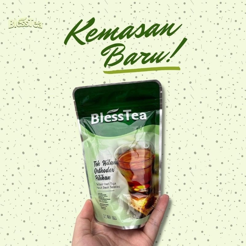 Kemasan Pouch/Refill BlessTea Teh Hitam Ortodoks
