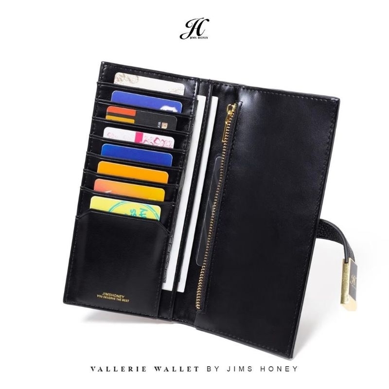 VALLERIE WALLET JIMS HONEY ORI DOMPET TIPIS PANJANG WANITA IMPOR FASHION CEWEK KOREA TEMPAT KARTU MINIMALIS
